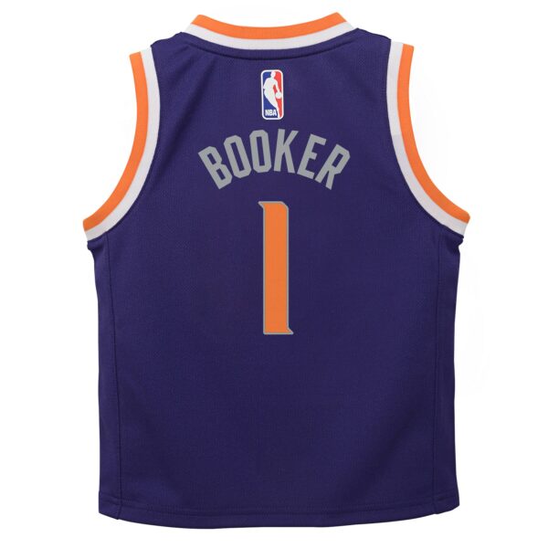 Devin Booker Phoenix Suns Nike Preschool Replica Jersey Purple - Icon Edition - Image 4