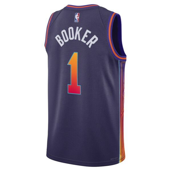 Devin Booker Phoenix Suns Nike Unisex 2023/24 Swingman Jersey - Purple - City Edition - Image 4
