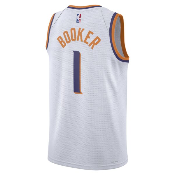Devin Booker Phoenix Suns Nike Unisex Swingman Jersey - Association Edition - White - Image 4