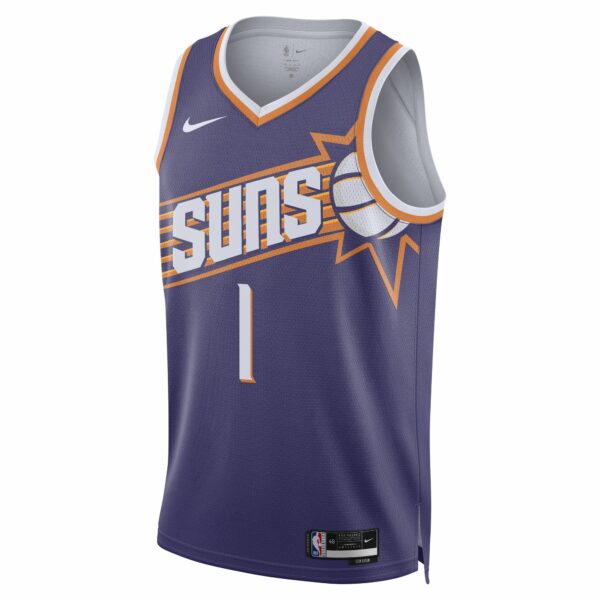 Devin Booker Phoenix Suns Nike Unisex Swingman Jersey - Icon Edition - Purple - Image 3