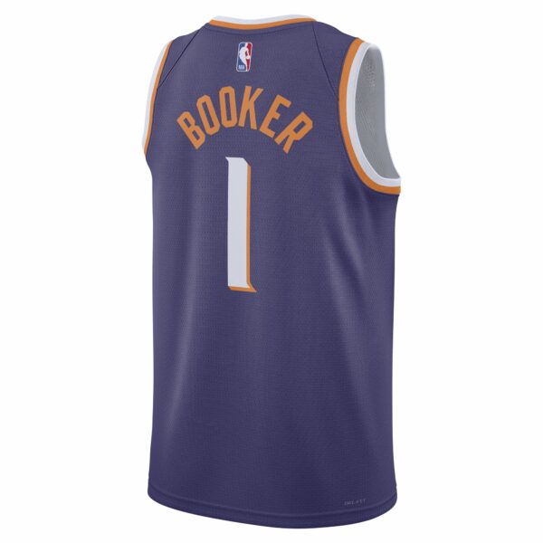 Devin Booker Phoenix Suns Nike Unisex Swingman Jersey - Icon Edition - Purple - Image 4