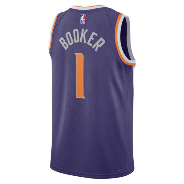 Devin Booker Phoenix Suns Nike Unisex Swingman Jersey - Icon Edition - Purple - Image 4