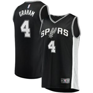 Devonte' Graham San Antonio Spurs Fanatics Youth Fast Break Player Jersey - Icon Edition - Black