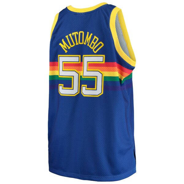 Dikembe Mutombo Denver Nuggets Mitchell & Ness 1991/92 Big & Tall Hardwood Classics Swingman Jersey - Royal - Image 4