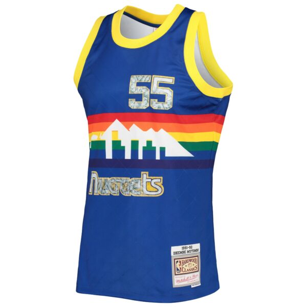 Dikembe Mutombo Denver Nuggets Mitchell & Ness 1996/97 Hardwood Classics NBA 75th Anniversary Diamond Swingman Jersey - Royal - Image 3