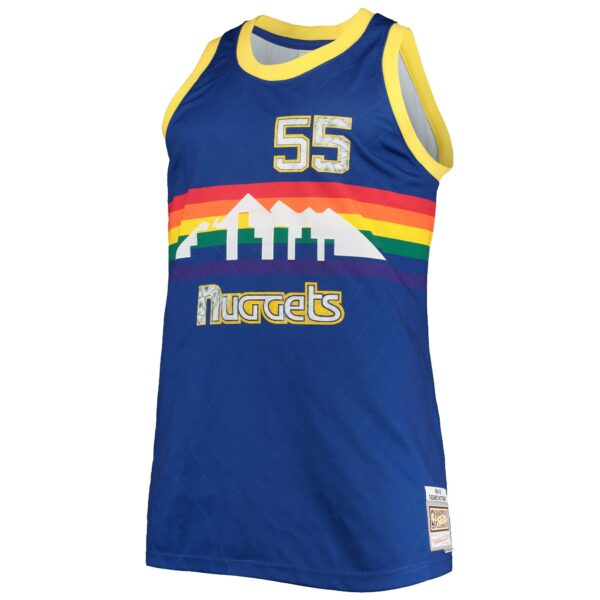 Dikembe Mutombo Denver Nuggets Mitchell & Ness Big & Tall 1991/92 NBA 75th Anniversary Diamond Swingman Jersey - Blue - Image 3