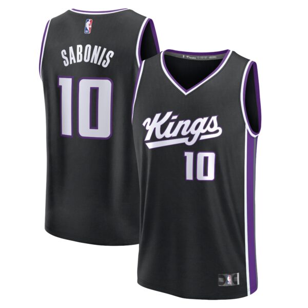 Domantas Sabonis Sacramento Kings Fanatics Fast Break Replica Jersey - Icon Edition - Black