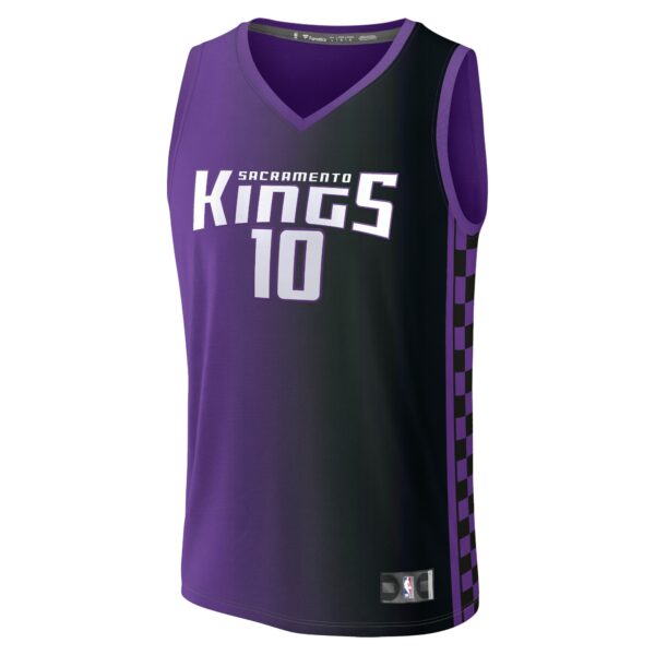 Domantas Sabonis Sacramento Kings Fanatics Fast Break Replica Player Jersey - Statement Edition - Purple - Image 3