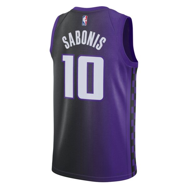 Domantas Sabonis Sacramento Kings Jordan Brand Unisex Swingman Jersey - Statement Edition - Purple - Image 4