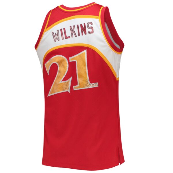 Dominique Wilkins Atlanta Hawks Mitchell & Ness 1986/87 Hardwood Classics NBA 75th Anniversary Diamond Swingman Jersey - Red - Image 4