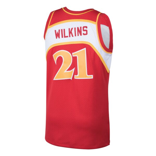 Dominique Wilkins Atlanta Hawks Mitchell & Ness 1986/87 Hardwood Classics Swingman Jersey - Red - Image 4