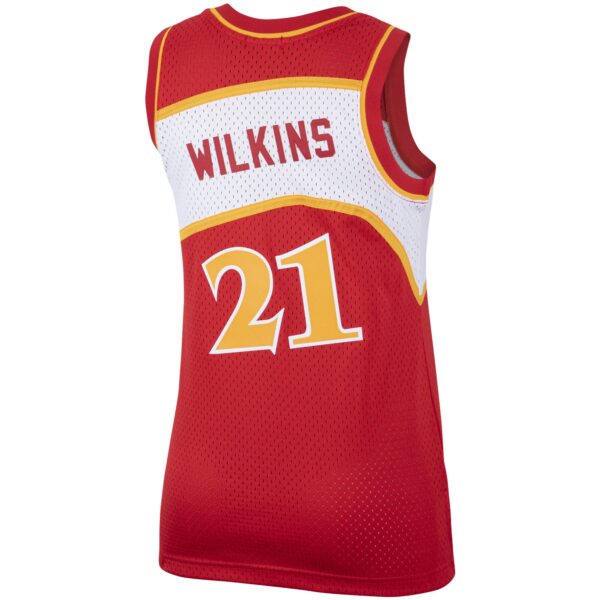 Dominique Wilkins Atlanta Hawks Mitchell & Ness Women's  Hardwood Classics Swingman Jersey - Red - Image 4