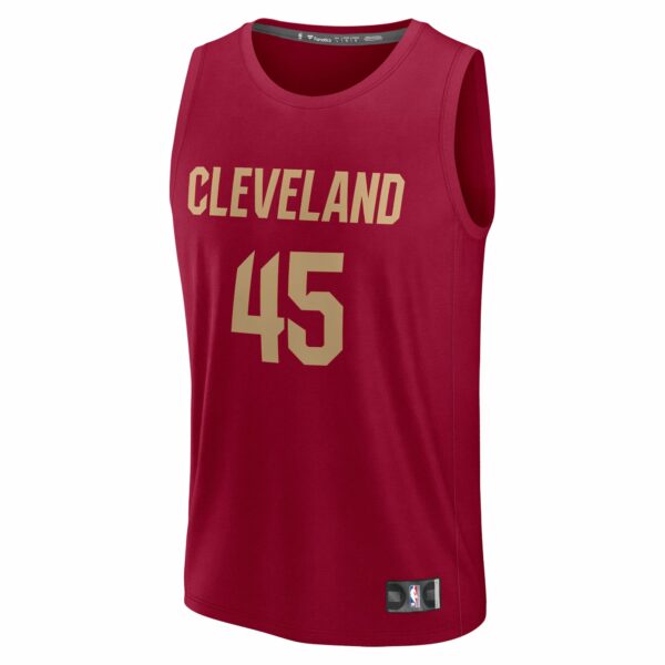 Donovan Mitchell Cleveland Cavaliers Fanatics Fast Break Replica Player Jersey - Icon Edition - Wine - Image 3
