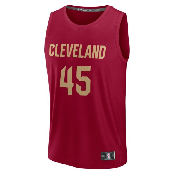 Donovan Mitchell Cleveland Cavaliers Fanatics Youth Fast Break Player Jersey - Icon Edition - Wine - Image 3