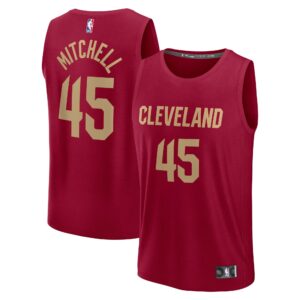 Donovan Mitchell Cleveland Cavaliers Fanatics Youth Fast Break Replica Player Jersey - Icon Edition - Wine