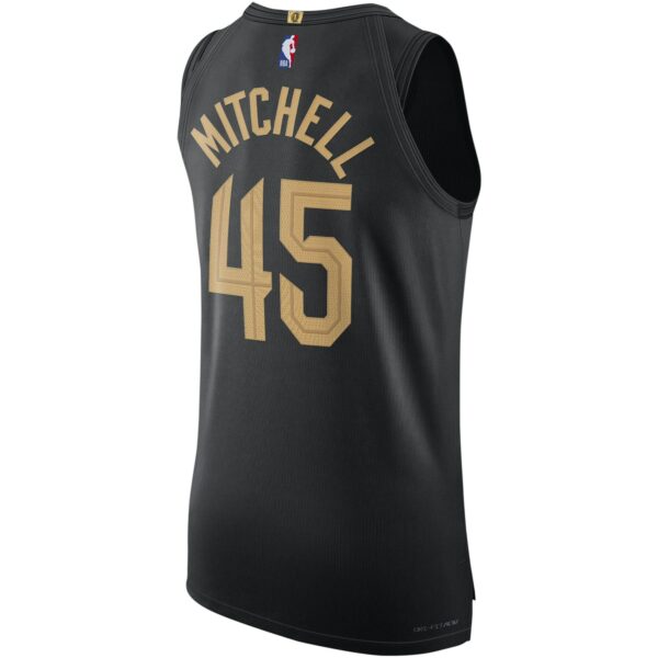 Donovan Mitchell Cleveland Cavaliers Jordan Brand Authentic Player Jersey - Statement Edition - Black - Image 4