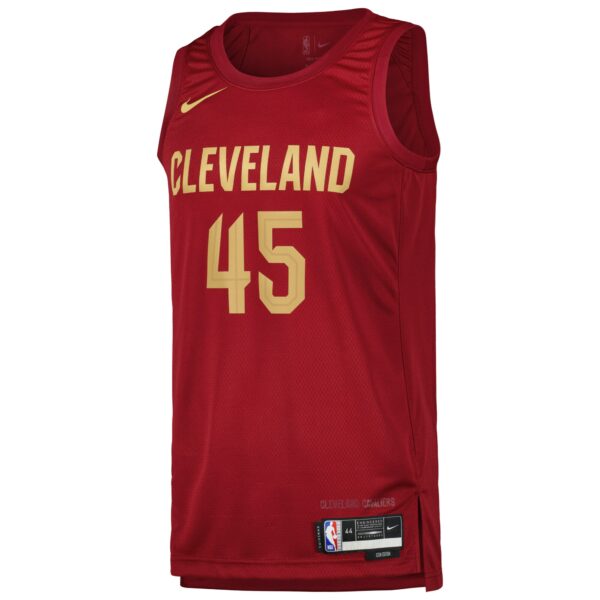 Donovan Mitchell Cleveland Cavaliers Nike Swingman Player Jersey - Icon Edition - Wine - Image 3