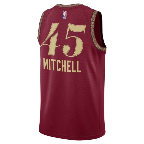 Donovan Mitchell Cleveland Cavaliers Nike Unisex 2023/24 Swingman Jersey - Wine - City Edition - Image 4