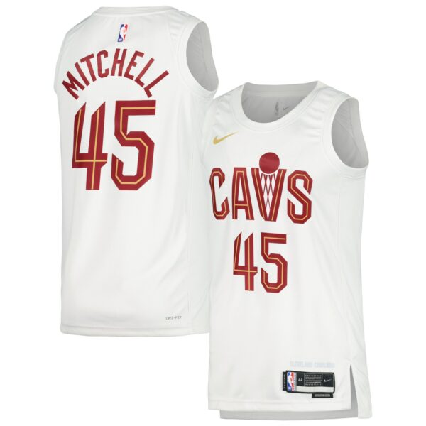 Donovan Mitchell Cleveland Cavaliers Nike Unisex Swingman Jersey - Association Edition - White - Image 2