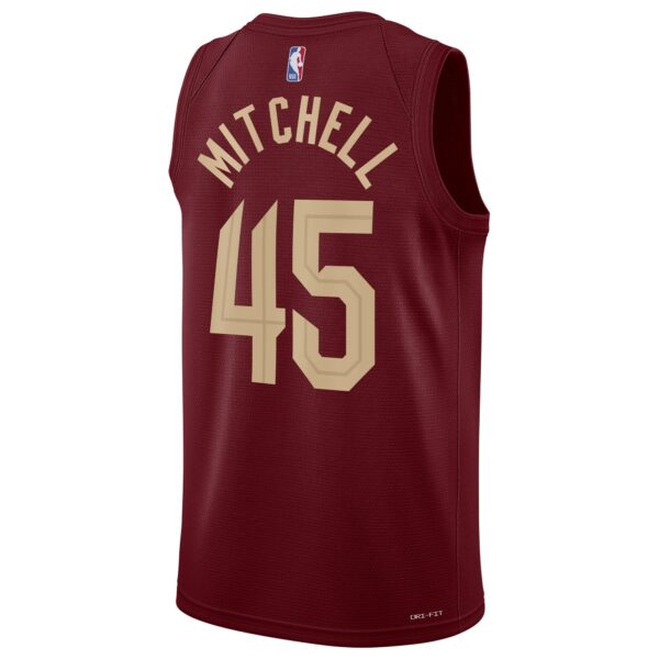 Donovan Mitchell Cleveland Cavaliers Nike Unisex Swingman Jersey - Icon Edition - Wine - Image 4