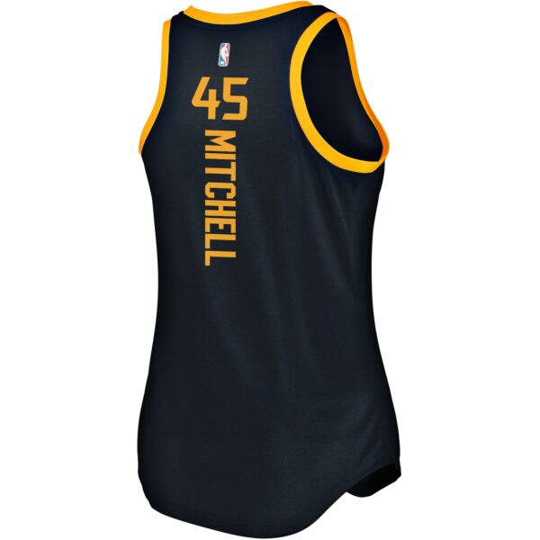 Donovan Mitchell Utah Jazz Fanatics Women's Fast Break Team Tank Jersey - Icon Edition - Navy - Image 4