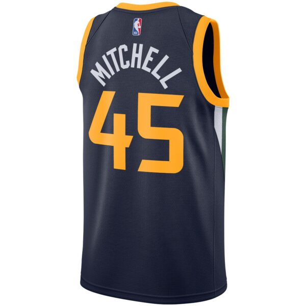 Donovan Mitchell Utah Jazz Nike 2020/21 Swingman Jersey - Navy - Icon Edition - Image 4