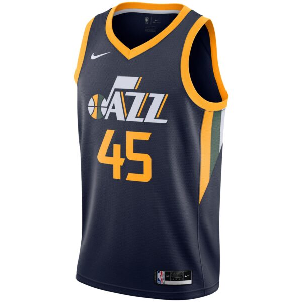Donovan Mitchell Utah Jazz Nike 2020/21 Swingman Jersey - Navy - Icon Edition - Image 3