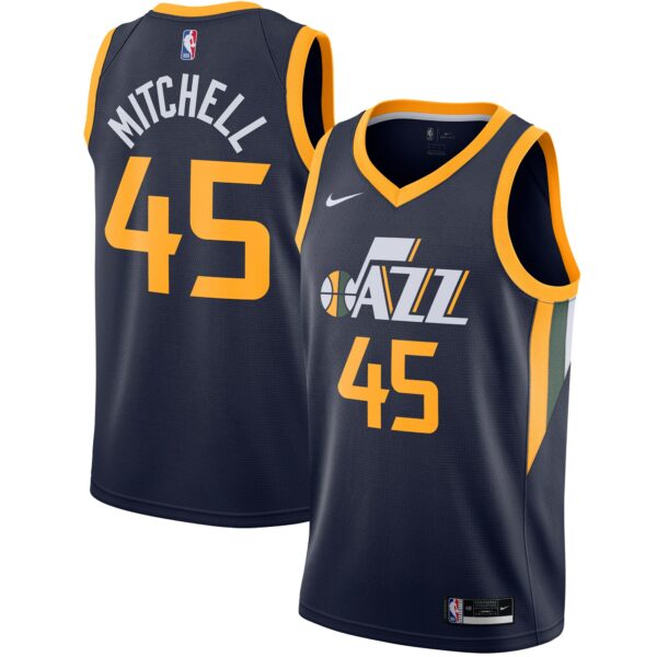 Donovan Mitchell Utah Jazz Nike 2020/21 Swingman Jersey - Navy - Icon Edition - Image 2