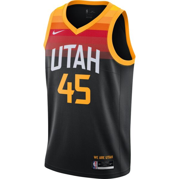 Donovan Mitchell Utah Jazz Nike 2021/22 Swingman Player Jersey Black - City Edition - Image 3