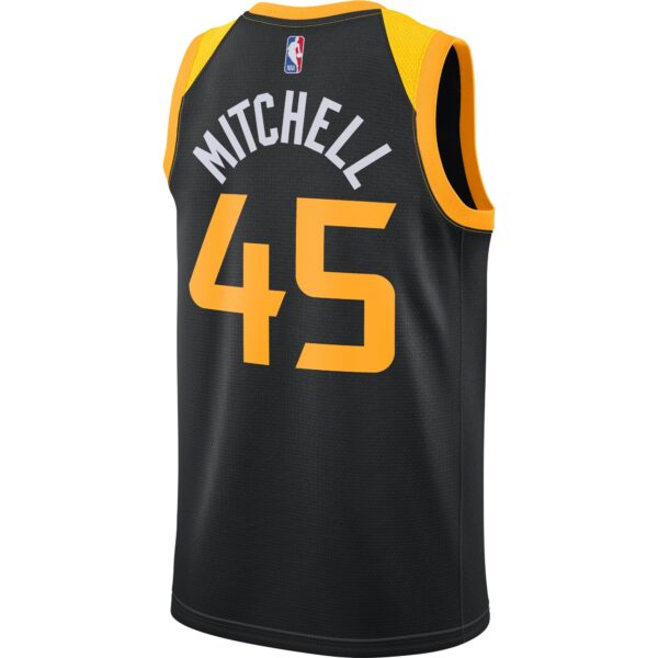 Donovan Mitchell Utah Jazz Nike 2021/22 Swingman Player Jersey Black - City Edition - Image 4