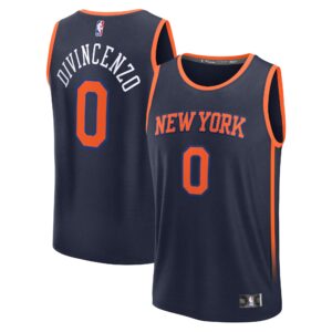 Donte DiVincenzo New York Knicks Fanatics Fast Break Replica Player Jersey - Statement Edition - Navy