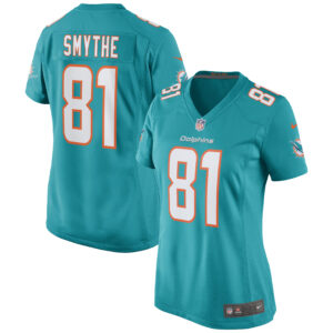 Durham Smythe Miami Dolphins Nike Women's Game Jersey - Aqua
