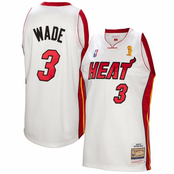 Dwyane Wade Miami Heat Mitchell & Ness 2005-06 Authentic Player Jersey - White