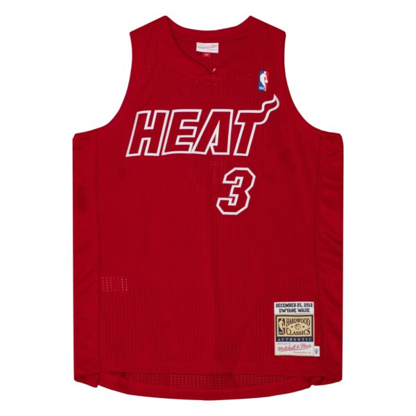 Dwyane Wade Miami Heat Mitchell & Ness 2012 Authentic Player Jersey - Scarlet - Image 3