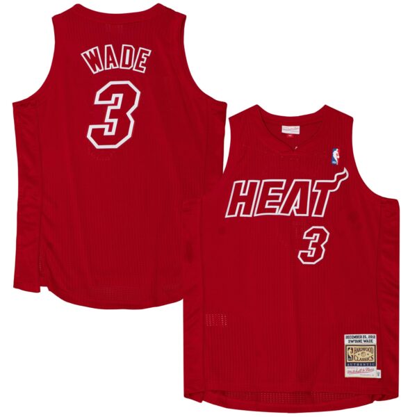 Dwyane Wade Miami Heat Mitchell & Ness 2012 Authentic Player Jersey - Scarlet - Image 2