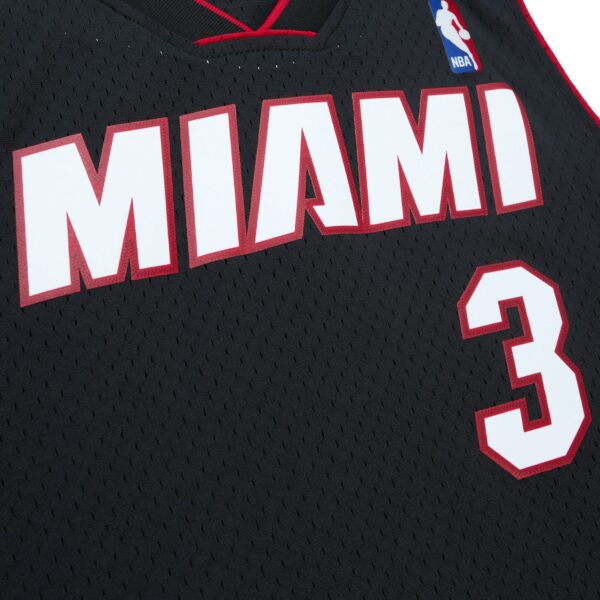 Dwyane Wade Miami Heat Mitchell & Ness  2012/13 Hardwood Classics Swingman Jersey - Black - Image 5