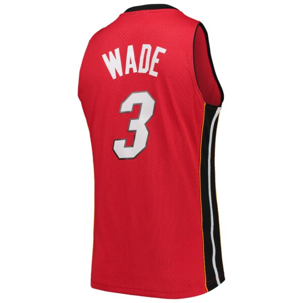 Dwyane Wade Miami Heat Mitchell & Ness Big & Tall Hardwood Classics 2005/06 Swingman Jersey - Red - Image 4