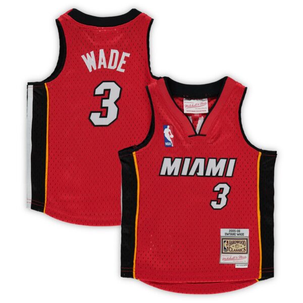 Dwyane Wade Miami Heat Mitchell & Ness Infant 2005/06 Hardwood Classics Player Jersey - Red - Image 2