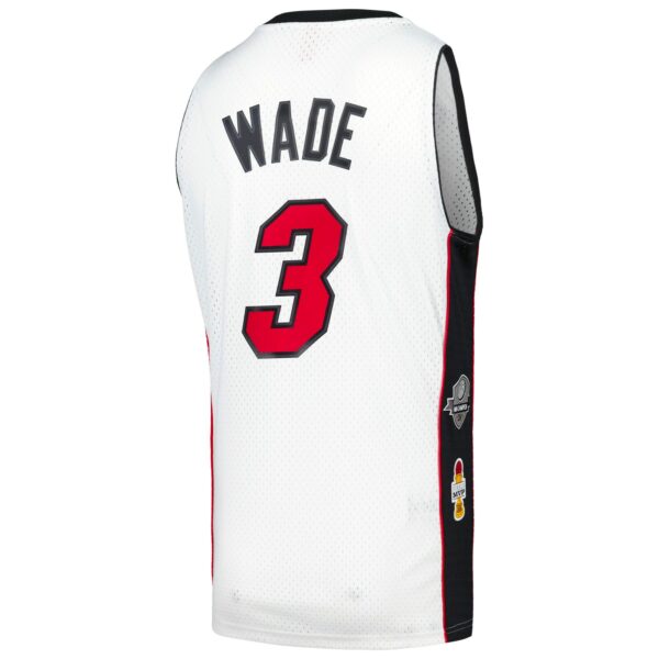 Dwyane Wade Miami Heat Mitchell & Ness Unisex Hall of Fame Class of 2023 Throwback Swingman Jersey - White - Image 4