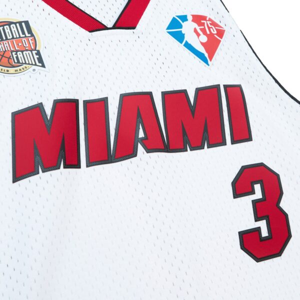 Dwyane Wade Miami Heat Mitchell & Ness Unisex Hall of Fame Class of 2023 Throwback Swingman Jersey - White - Image 5