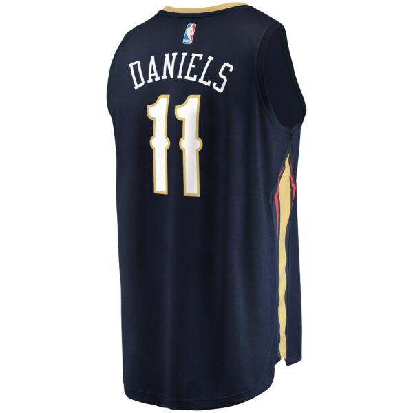 Dyson Daniels New Orleans Pelicans Fanatics Fast Break Replica Jersey - Icon Edition - Navy - Image 4