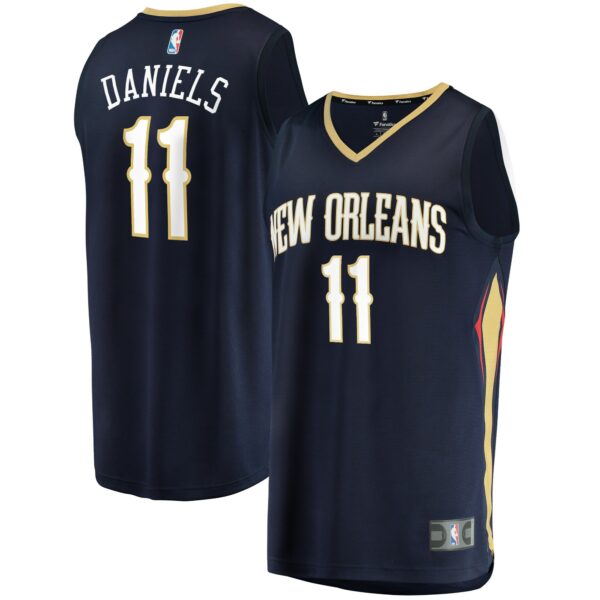 Dyson Daniels New Orleans Pelicans Fanatics Fast Break Replica Jersey - Icon Edition - Navy - Image 2