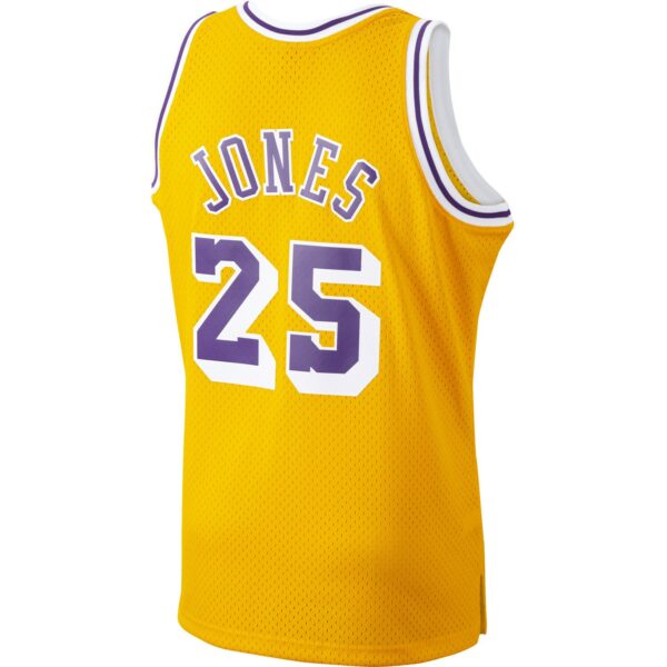 Ed Jones Los Angeles Lakers Mitchell & Ness 1994/95 Hardwood Classics Swingman Jersey - Gold - Image 4