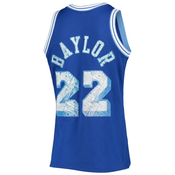 Elgin Baylor Los Angeles Lakers Mitchell & Ness 1996/97 Hardwood Classics NBA 75th Anniversary Diamond Swingman Jersey - Royal - Image 4