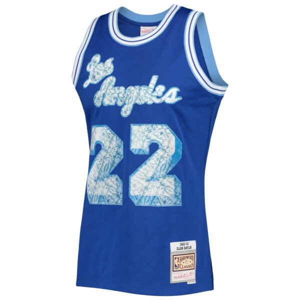 Elgin Baylor Los Angeles Lakers Mitchell & Ness 1996/97 Hardwood Classics NBA 75th Anniversary Diamond Swingman Jersey - Royal - Image 3