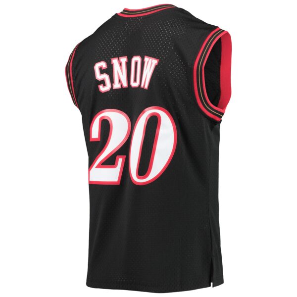 Eric Snow Philadelphia 76ers Mitchell & Ness 2000/01 Hardwood Classics Swingman Jersey - Black - Image 4