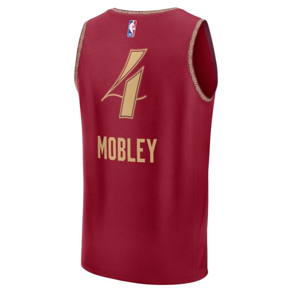 Evan Mobley Cleveland Cavaliers Fanatics Fast Break Jersey - Wine - City Edition - Image 4