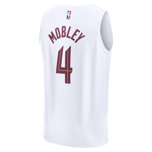 Evan Mobley Cleveland Cavaliers Fanatics Fast Break Replica Jersey - Association Edition - White - Image 4
