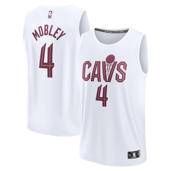 Evan Mobley Cleveland Cavaliers Fanatics Fast Break Replica Player Jersey - Association Edition - White - Image 2