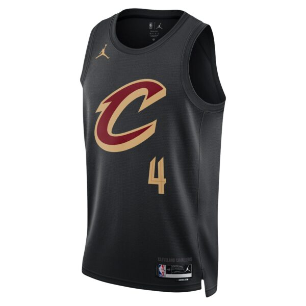 Evan Mobley Cleveland Cavaliers Jordan Brand Unisex Swingman Jersey - Statement Edition - Black - Image 3